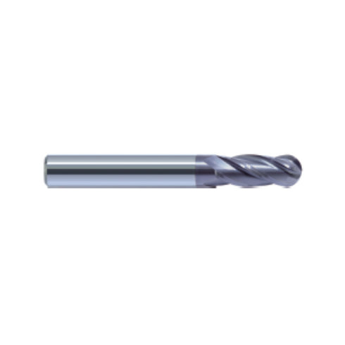 Carbide Ball Nose Coated 4F End Mill, GM-4B